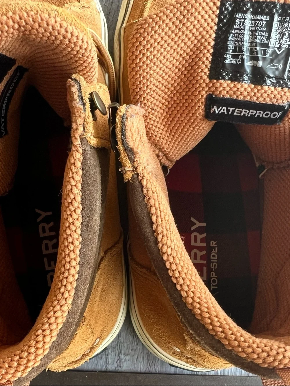 Sperry Striper Storm Waterproof Men’s Boots Tan/Brown STS23707 - size 8